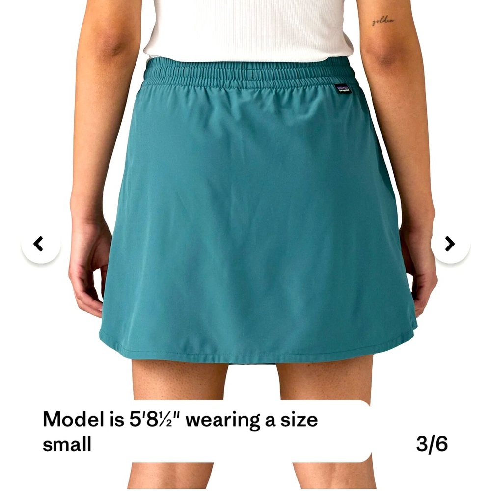 Patagonia Green A-Line Mini Skirt Casual